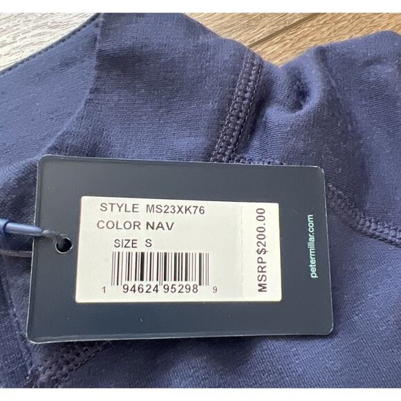 Peter Millar Sweater Mens S Blue 1/4 Zip Pullover Merino Wool Blend Outdoors NWT - Picture 6 of 12